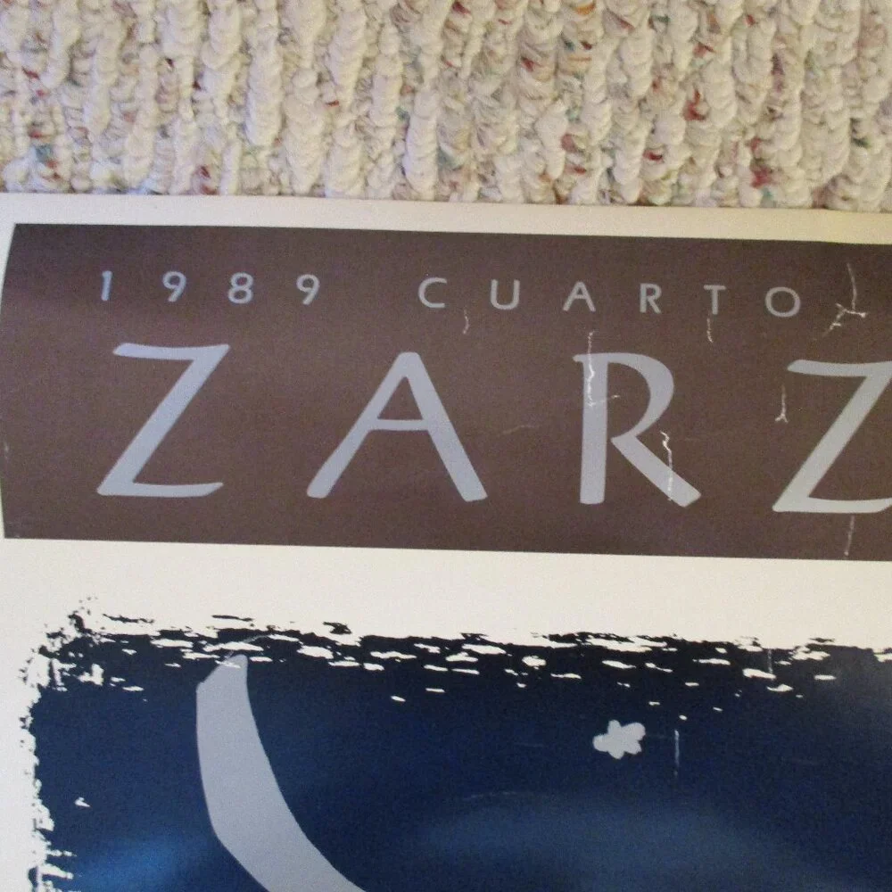 Vtg 1989 Cuarto Festival De La Zarzuela Advertisement Poster by Guillermo Torres